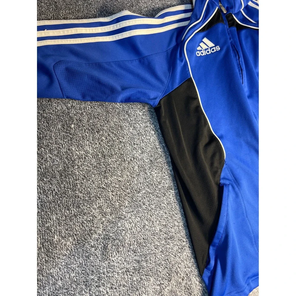 Adidas Kids Blue Black Climacool Full Zip Track Jacket XL 15-16Y